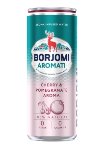 BORJOMI AROMATI  - WIŚNIA GRANAT - 0,33L PUSZKA